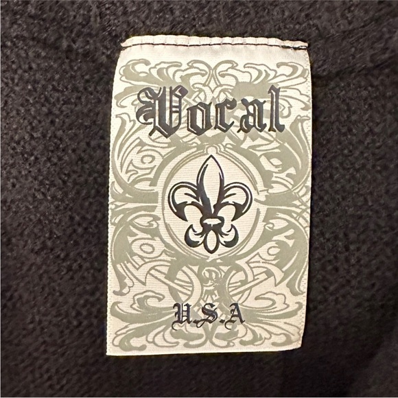 VOCAL grommet rings long sleeve jacket M black - Picture 8 of 10